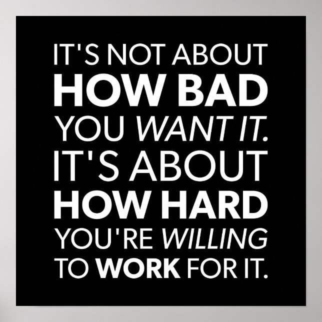 Workout Motivational Poster (Front)