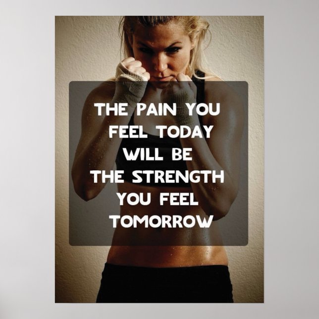Workout Motivational Poster (Front)
