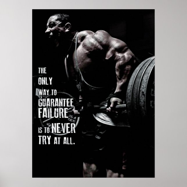Workout Motivational Poster (Front)