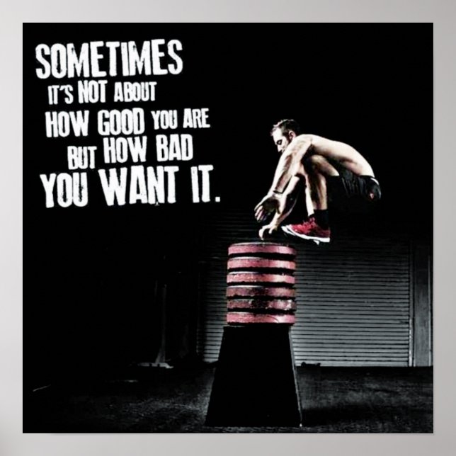 Workout Motivational Poster (Front)