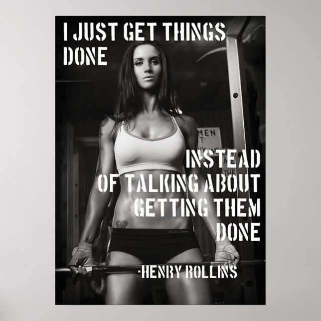 Workout Motivational Poster (Front)