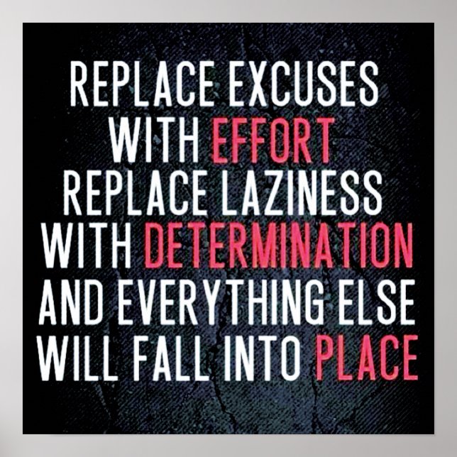Workout Motivational Poster (Front)