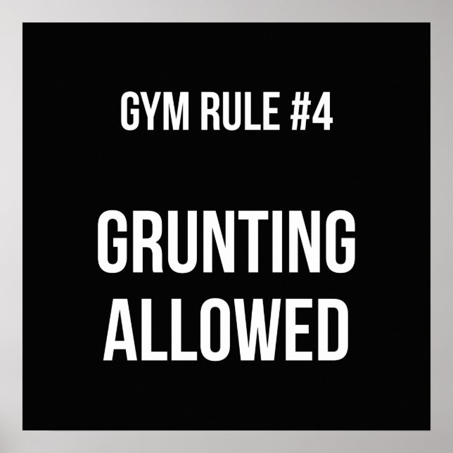 Workout Motivational Poster (Front)