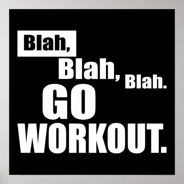 Workout Motivational Poster (Front)