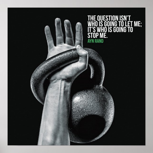 Workout Motivational Poster (Front)