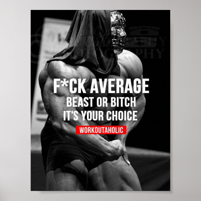 Workout Motivational Poster (Front)