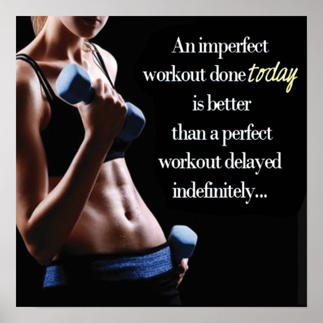 Workout Motivational Poster (Front)