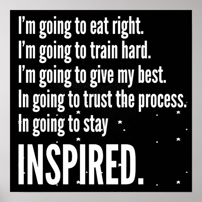 Workout Motivational Poster (Front)