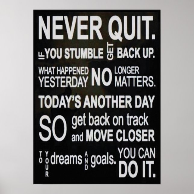 Workout Motivational Poster (Front)
