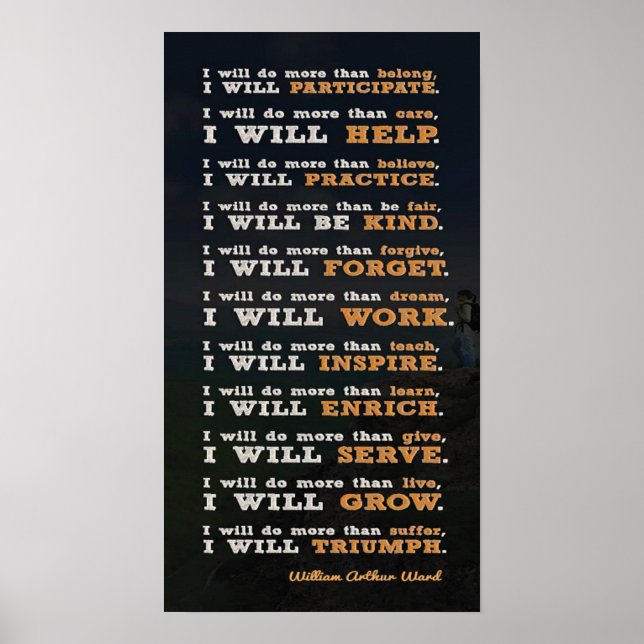 Workout Motivational Poster (Front)