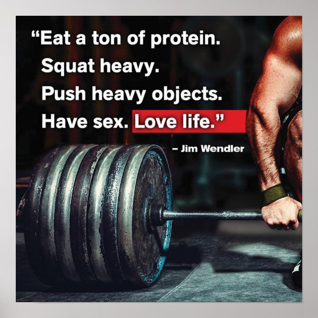 Workout Motivational Poster (Front)