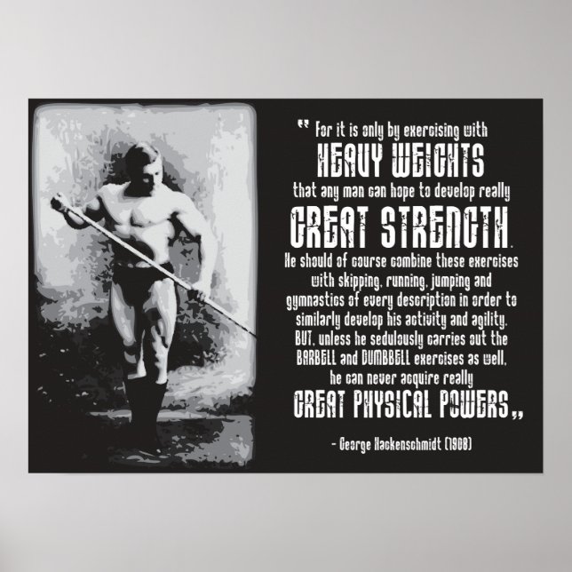 Workout Motivational Poster (Front)