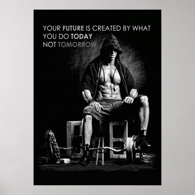 Workout Motivational Poster (Front)