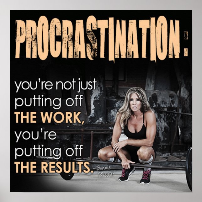 Workout Motivational Poster (Front)