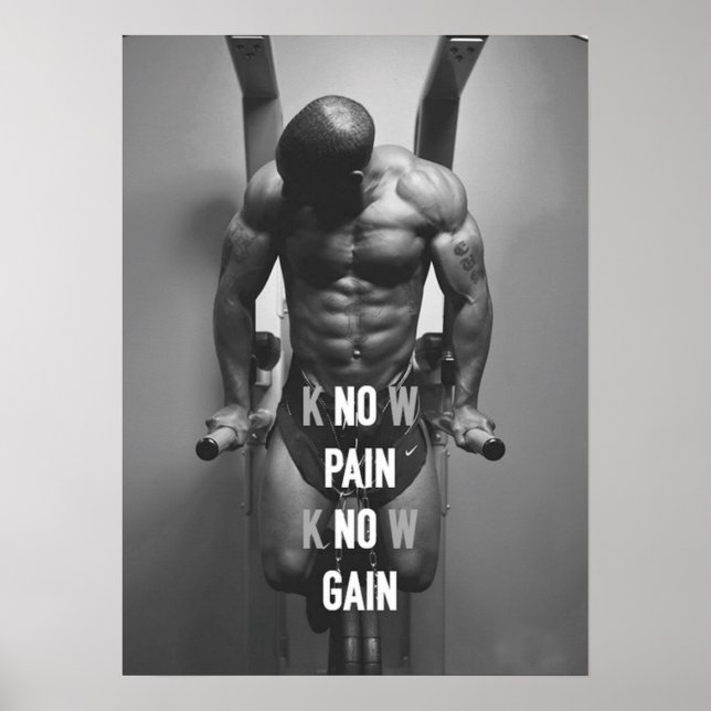 Workout Motivational Poster (Front)