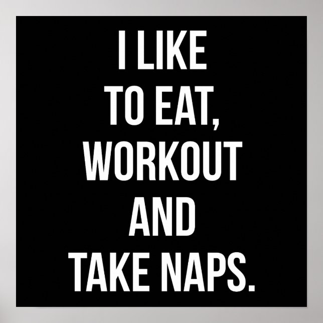 Workout Motivational Poster (Front)