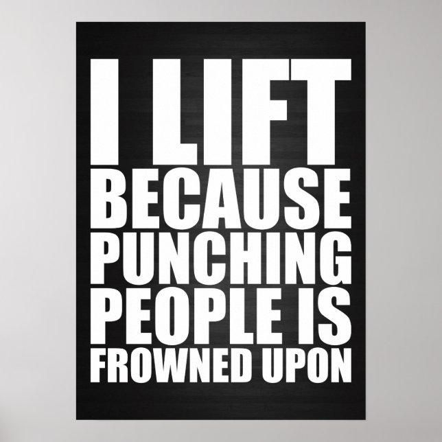 Workout Motivational Poster (Front)