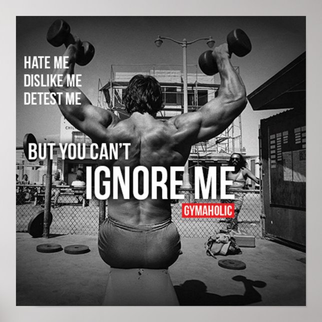 Workout Motivational Poster (Front)