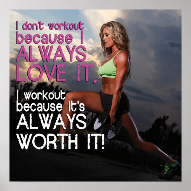 Workout Motivational Poster (Front)