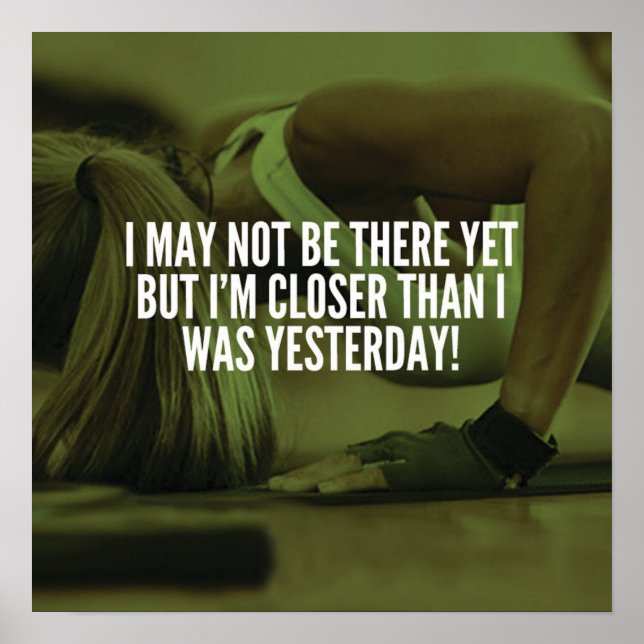 Workout Motivational Poster (Front)