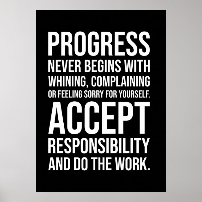 Workout Motivational Poster (Front)