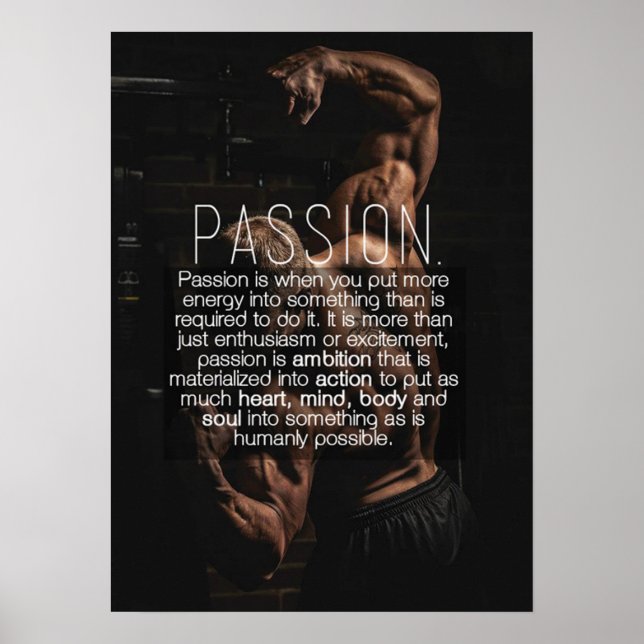 Workout Motivational Poster (Front)