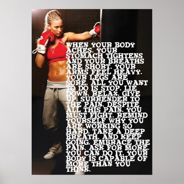 Workout Motivational Poster (Front)