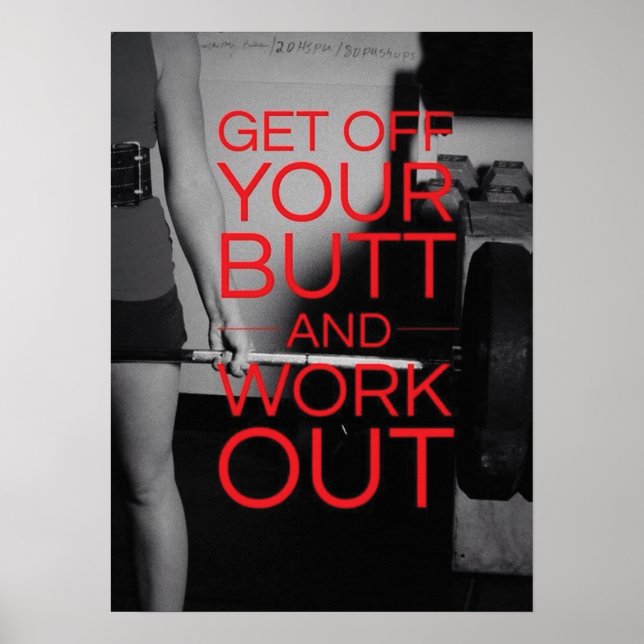 Workout Motivational Poster (Front)