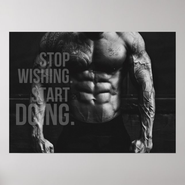 Workout Motivational Poster (Front)