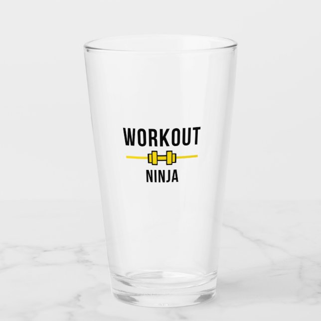 Workout ninja glass (Front)