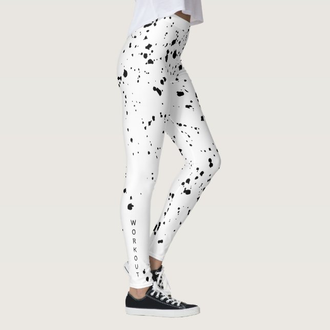 Workout Paint Splatter Leggings (Right)