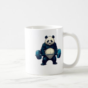 Workout Panda Deadlifter Funny Gym Tee Lifting Mot Coffee Mug