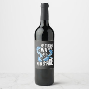 Workout - Protein Shake Wine Label