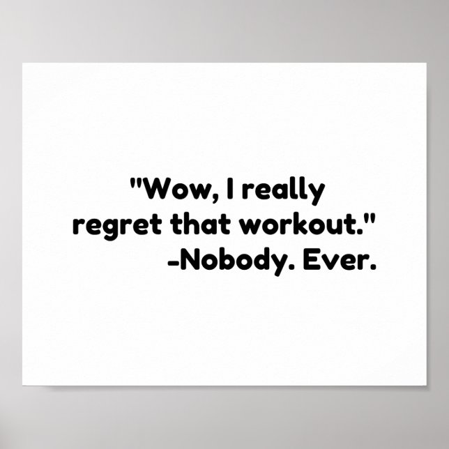 Workout Quote Poster (Front)