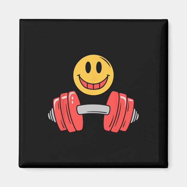 Workout Resting Gym Face Funny Weightlifting Motiv Magnet (Front)