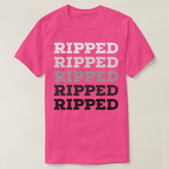 WORKOUT RIPPED T-Shirt (Design Front)