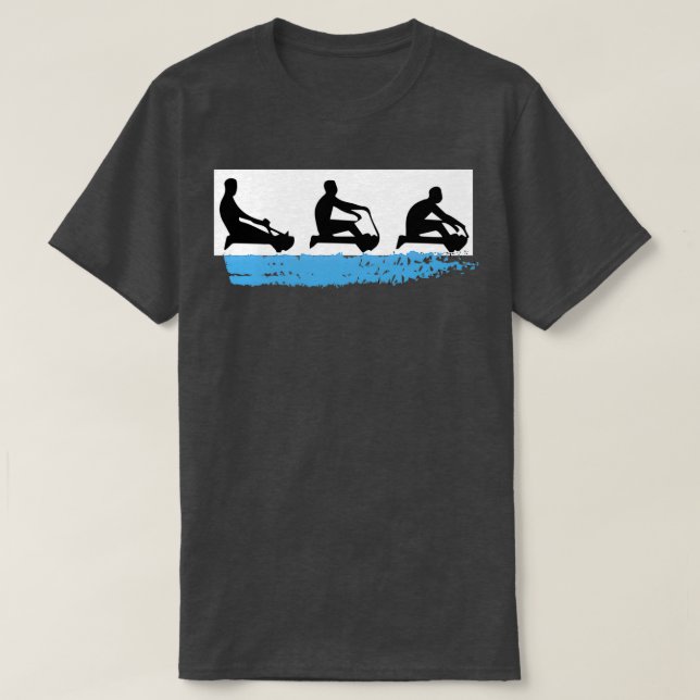 Workout Try Rowing sRowing Machine Socks row Socks T-Shirt (Design Front)