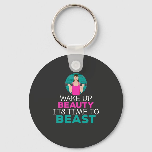 Workout - Wake Up Beauty Key Ring (Front)