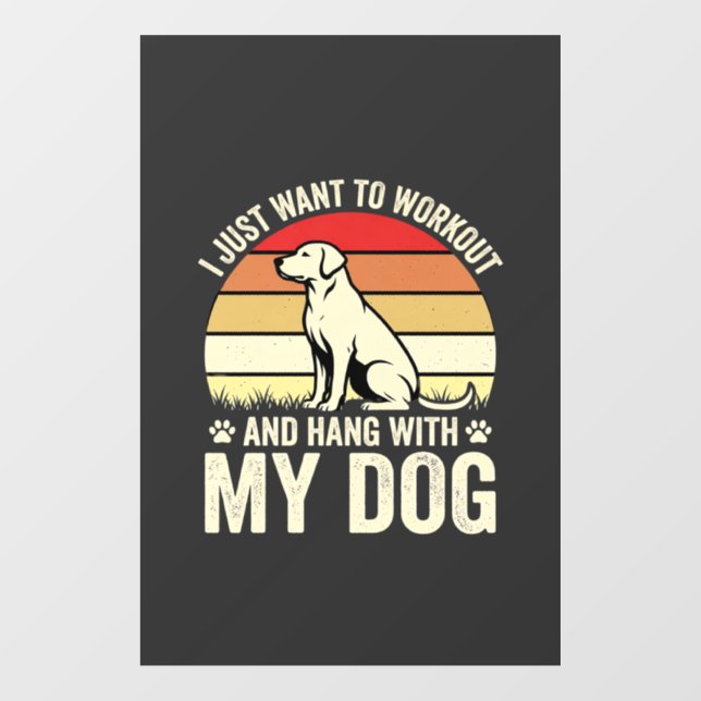Workout With My Dog Retro Sunset (Sheet)