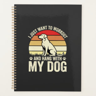 Workout With My Dog Retro Sunset Planner