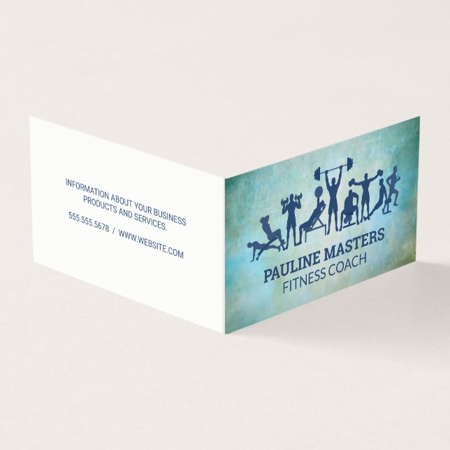 Workouts and Fitness Business Card (Outside)
