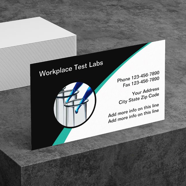 Workplace Drug Testing Lab Business Cards (Creator Uploaded)