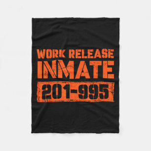 Workplace Worker Inmate Funny Prisoner Halloween Fleece Blanket