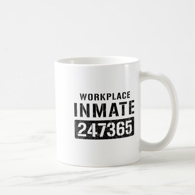 Workplace Worker Prisoner Inmate Halloween Costume Coffee Mug (Right)