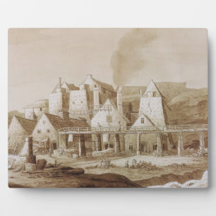 Works at Blaenavon, from 'An Historical Tour in Mo Plaque