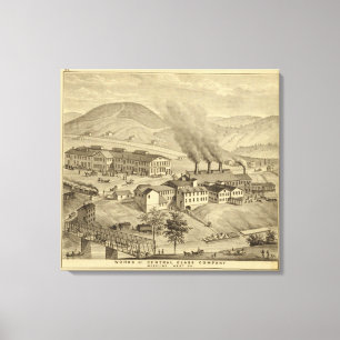 Works of Central Glass Company in West Virginia Canvas Print