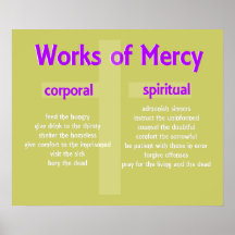 Works of Mercy Poster customisable graphic art