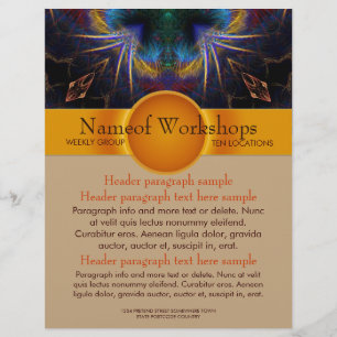 Workshops Party Events Fantasy Art flyer template