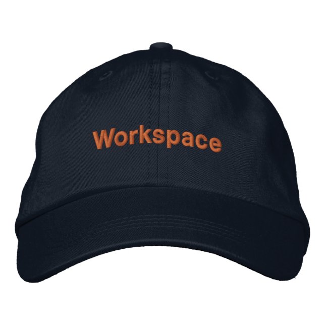 Workspace Printed Block 2 Font Lovely and Elegant Embroidered Hat (Front)