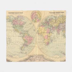World 10 fleece blanket